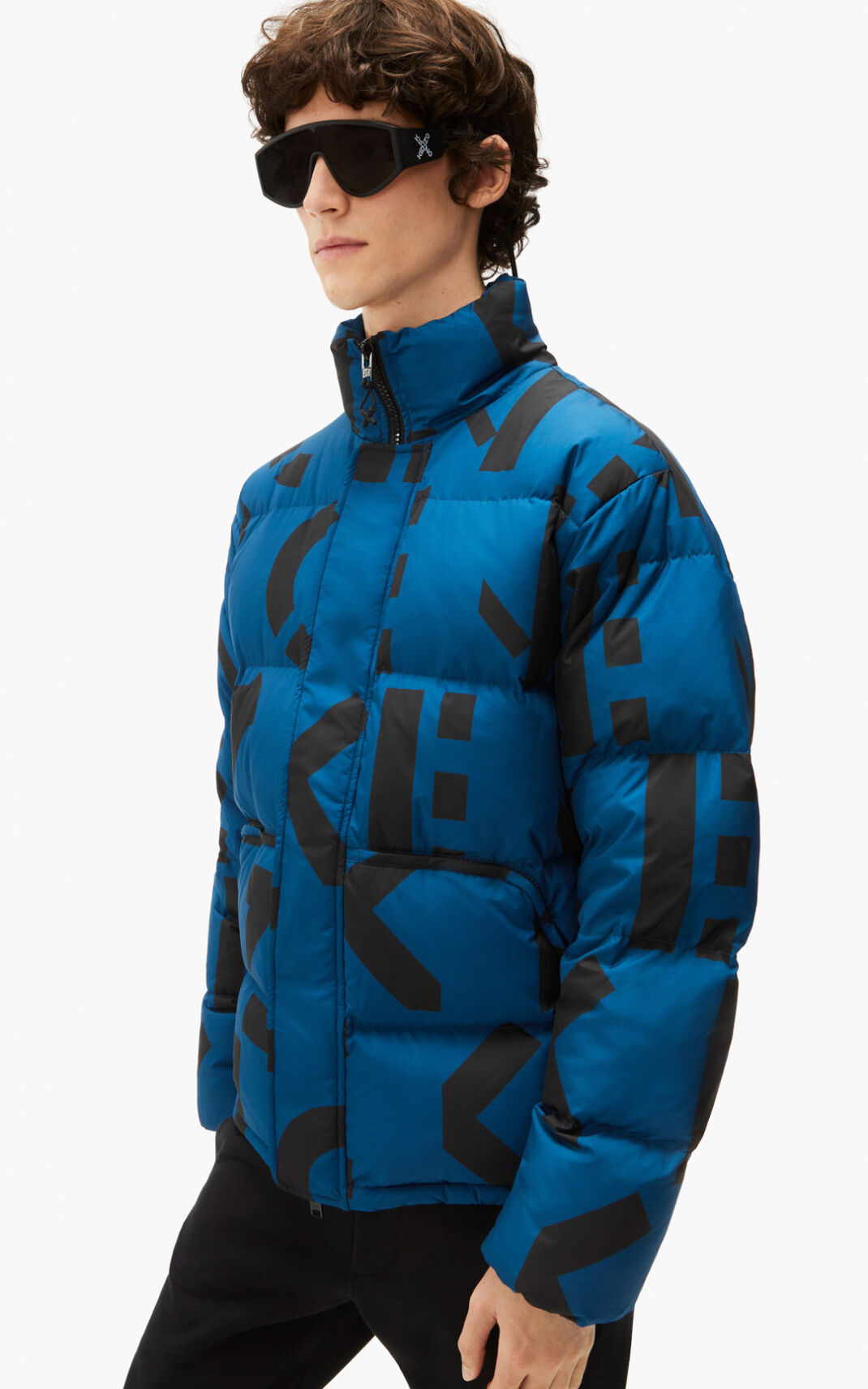 Kenzo Sport monogram Pernate Jakne Muške - Tamno Plave - Hrvatska ACNEPQ624